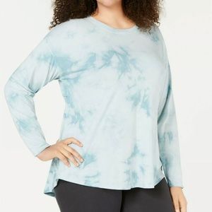 Calvin Klein Blue Bleached Sweatshirt +Size 3X